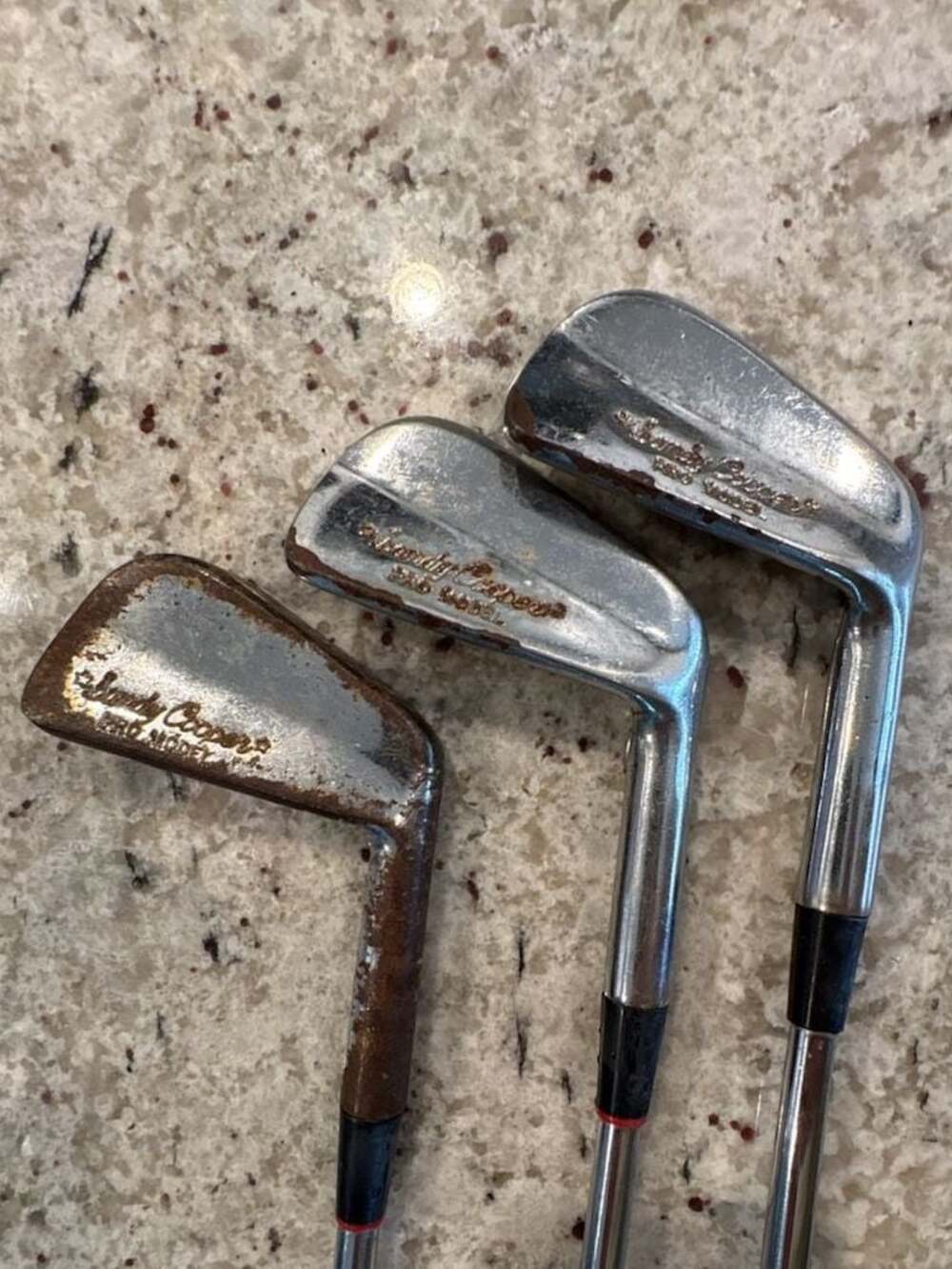 Vintage Tommy Armour Pro Model Golf Irons Set of 3 (2, 4, 5 Irons)